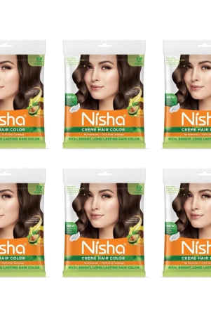 nisha-creme-hair-color-dark-brown-40g-pack-of-6-permanent-hair-color-for-women-men-no-ammonia-100-grey-coverage