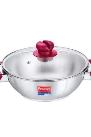 prestige-platina-popular-stainless-steel-unique-impact-forged-bottom-kadai-with-toughened-glass-lid-26-cm-38-l-silver