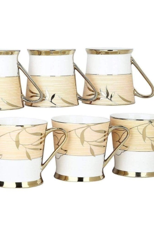 femora-indian-ceramic-marble-gold-line-tea-cups-set-of-6-170-ml