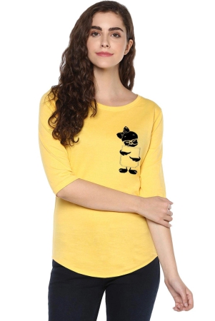 womens-34u-tweety-printed-yellow-color-tshirts-yellow-small-100-bio-wash-cotton