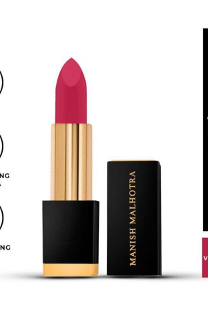 manish-malhotra-soiree-creamy-matte-lipstick-vivacious-pink-shade-long-lasting-pigmented-with-spf-30-vitamin-e