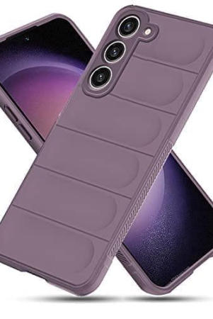Winble Samsung Galaxy S23 Plus 5G Back Cover Case Jacket Liquid Silicone (Lavender)
