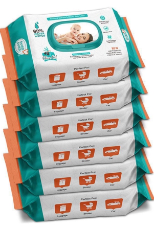 buddsbuddy-based-combo-of-6-skincare-wet-baby-wipes-80-pieces