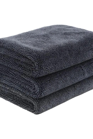 HOMETALES - Grey 1200 GSM Microfiber Cloth For Automobile ( Pack of 3 )