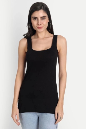 AIMLY Cotton Camisoles - Black Single - None