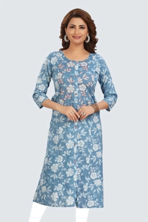 meher-impex-cotton-printed-straight-womens-kurti-light-blue-pack-of-1-none