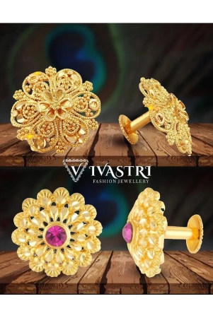 vivastri-golden-stud-earrings-pack-of-2-golden