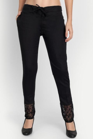 Women Black Stretchable Trouser