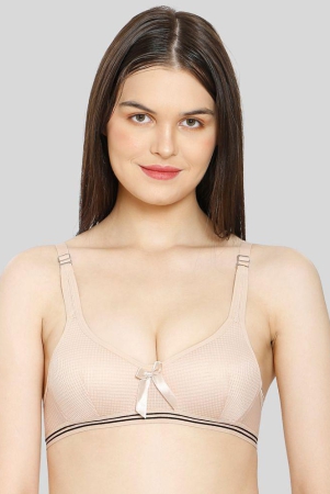 ilraso-beige-cotton-blend-lightly-padded-womens-plunge-bra-pack-of-1-none