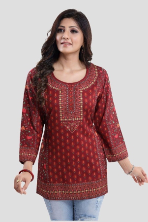 meher-impex-maroon-crepe-womens-tunic-pack-of-1-none
