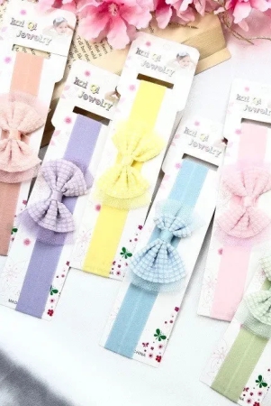 kids-nylon-bow-headband-green