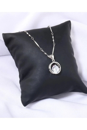 silver-shine-silver-plated-chain-with-solitaire-diamond-in-circle-pendant-for-women-silver