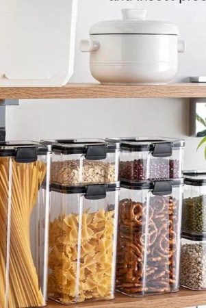 Air-Tight Unbreakable Kitchen Storage Jar - 7pcs Set