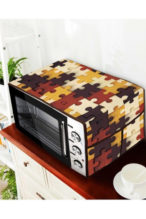 e-retailer-single-polyester-brown-microwave-oven-cover-