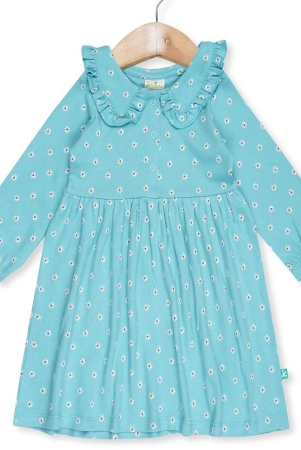 Juscubs Pack of 1 Baby Girls Cotton Dress ( Blue ) - None