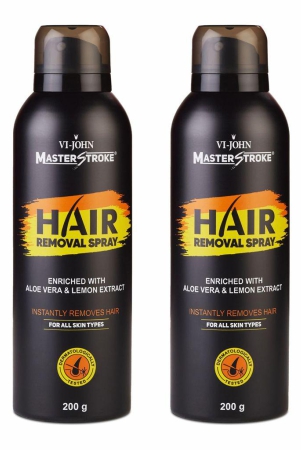VI-JOHN Master Stroke Painless Hair Removal Spray For Chest, Arms and Legs (Men & Women) Spray (400 g)