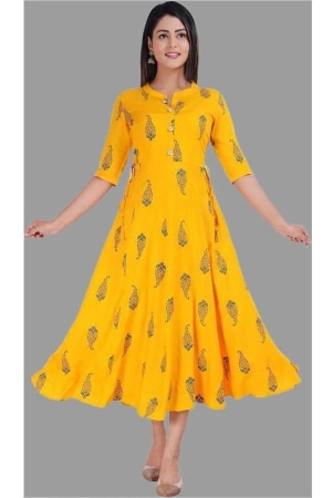 sipet-yellow-rayon-womens-anarkali-kurti-pack-of-1-none