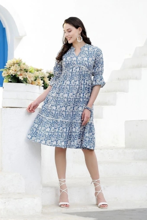 stylum-cotton-printed-knee-length-womens-fit-flare-dress-blue-pack-of-1-none