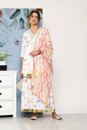 women-white-floral-printed-pleated-kurta-with-sharara-with-dupatta