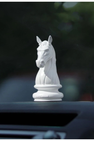 artarium-knight-horse-chess-piece-statue-sculpture-collectible-figurine-for-car-dashboard-pack-of-1-white