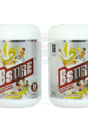 british-life-sciences-bsure-complete-balanced-nutrition-supplement-drink-for-the-entire-family-delicious-vanilla-flavour-drink-for-immunity-400-g-pack-of-2