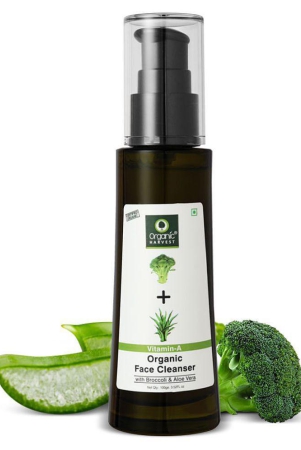 organic-harvest-vitamin-a-face-cleanser-with-broccoli-aloe-vera-ideal-for-dry-skin-reverse-signs-of-ageing-provides-youthful-skin-for-women-girls-100ml