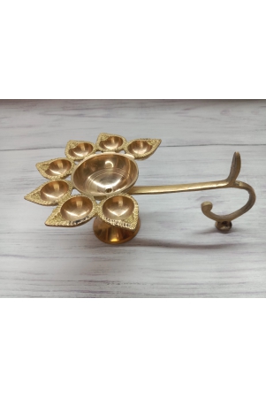 vrinda-metal-art-sapt-diya-aarti-full-brass-deepak