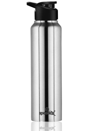 speedex-simplex-sipper-cap-silver-1000-ml-steel-fridge-bottle-set-of-1-silver