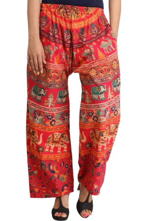 barberry-pink-casual-trousers-from-pilkhuwa-with-printed-elephants