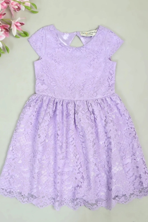 Floral Purple Girls Dress-11-12 Years