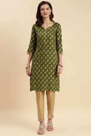 rangita-women-green-rayon-printed-knee-length-straight-kurti-none