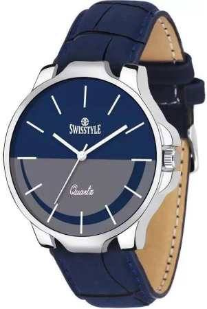 swisstyle-blue-leather-analog-mens-watch