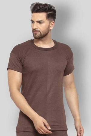 uzarus-brown-cotton-blend-mens-thermal-tops-pack-of-1-none