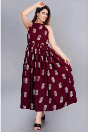 sipet-maroon-rayon-womens-anarkali-kurti-pack-of-1-none