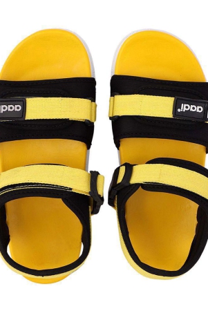 aadi-yellow-synthetic-leather-sandals-8