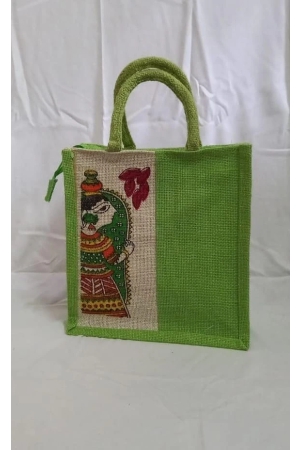 sonchiraiya-green-lunch-jute-bag