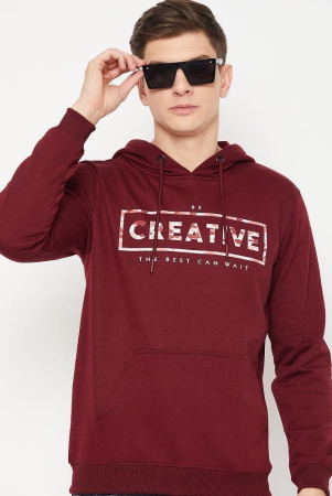 ubx-cotton-blend-hooded-mens-sweatshirt-maroon-pack-of-1-none