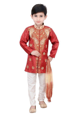 klaud-zee-maroon-sherwani-for-boys-2-3-years