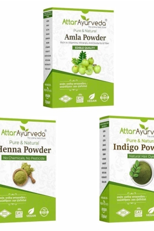 attar-ayurveda-henna-leaves-powder-indigo-leaves-powder-and-amla-powder-combo-650-grams