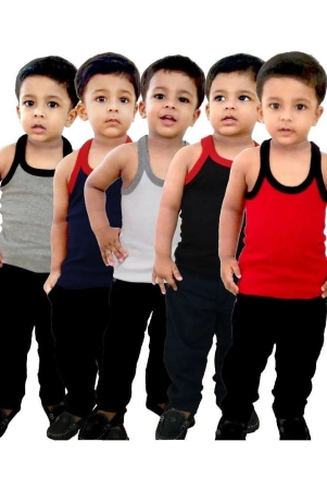 hap-multi-color-cotton-solid-boys-vest-pack-of-5-none