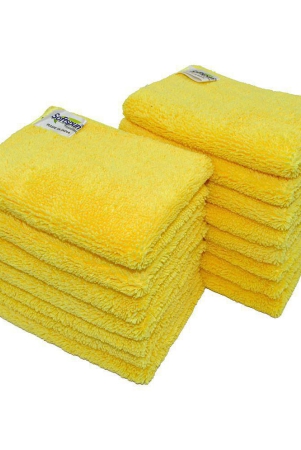 softspun-microfiber-small-wipes-20x30-cms-15-piece-towel-set-380-gsm-yellow-multi-purpose-super-soft-absorbent-cleaning-towels-cleans-polishes-everything-in-your-home-kitchen-office