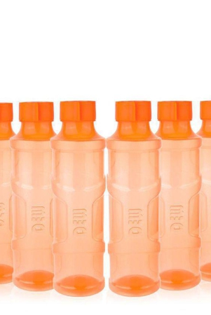 gluman-dew-fridge-bottle-pack-of-6-orange-color-1000ml-each-orange