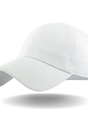 thriftkart-white-cotton-blend-mens-cap-pack-of-1-white