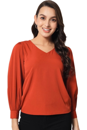 all-ways-you-women-top-polyester-fabric-rust-xs