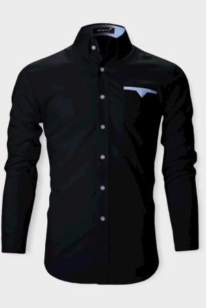 life-roads-black-cotton-slim-fit-mens-casual-shirt-pack-of-1-none