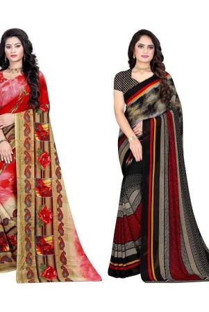 leelavati-multicolor-georgette-saree-with-blouse-piece-pack-of-2-multicolor