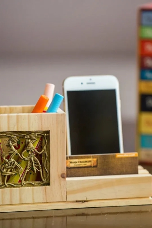 pine-wood-pen-stand-with-card-mobile-holder