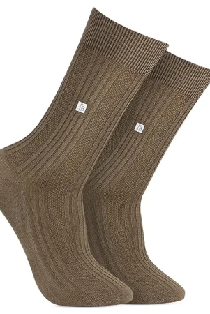 cosmic-ribbed-formal-socks-olive-green