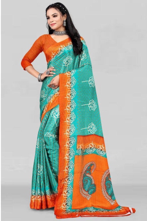 leelavati-orange-crepe-saree-with-blouse-piece-pack-of-1-orange