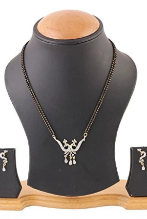 youbella-american-diamond-gold-plated-mangalsutra-with-chain-and-earrings